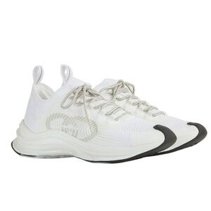 Authentic Gucci White Mens Running Shoe Sneakers